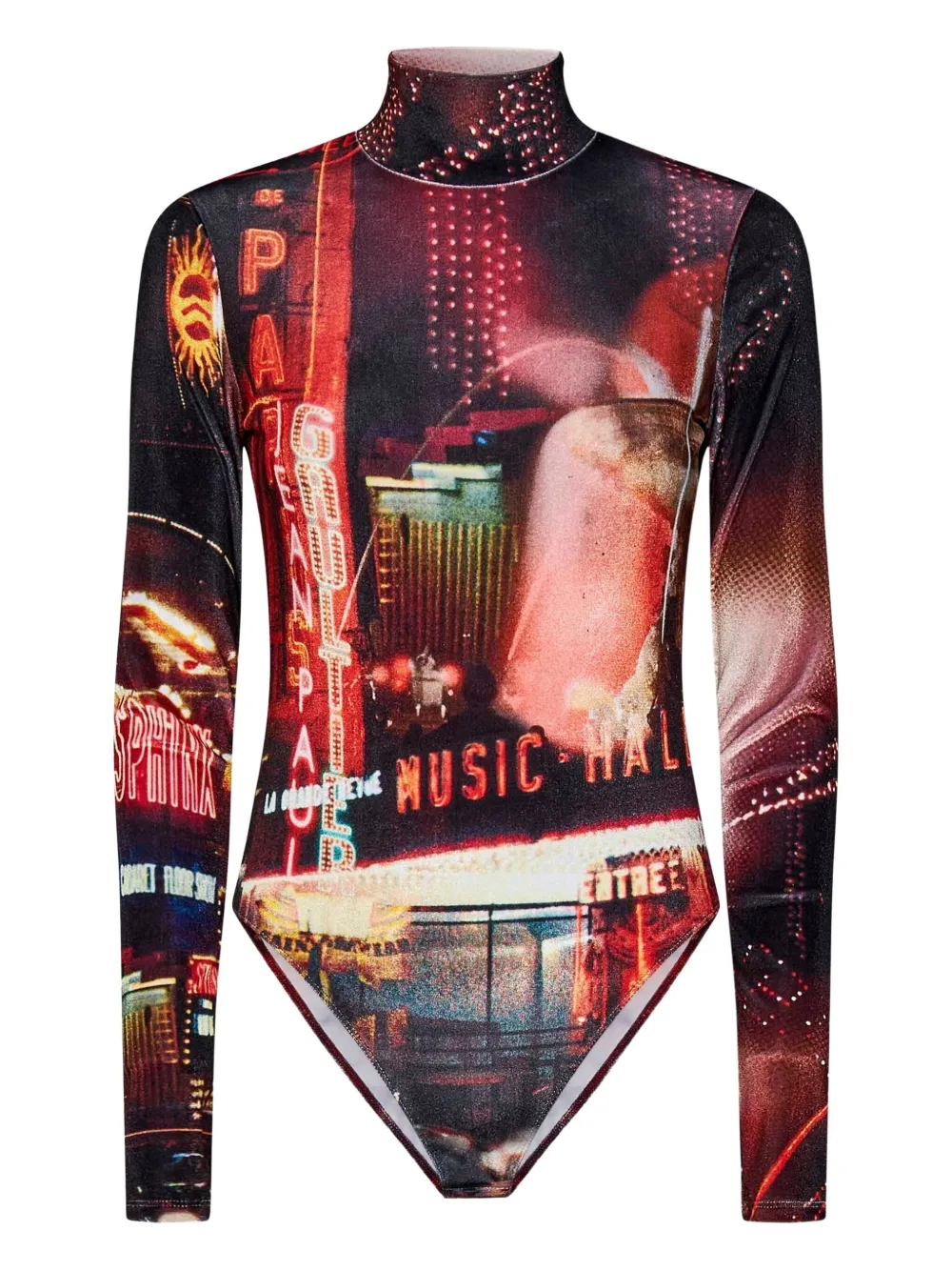 

Боди Velvet Pigalle с высоким воротом Jean Paul Gaultier, красный