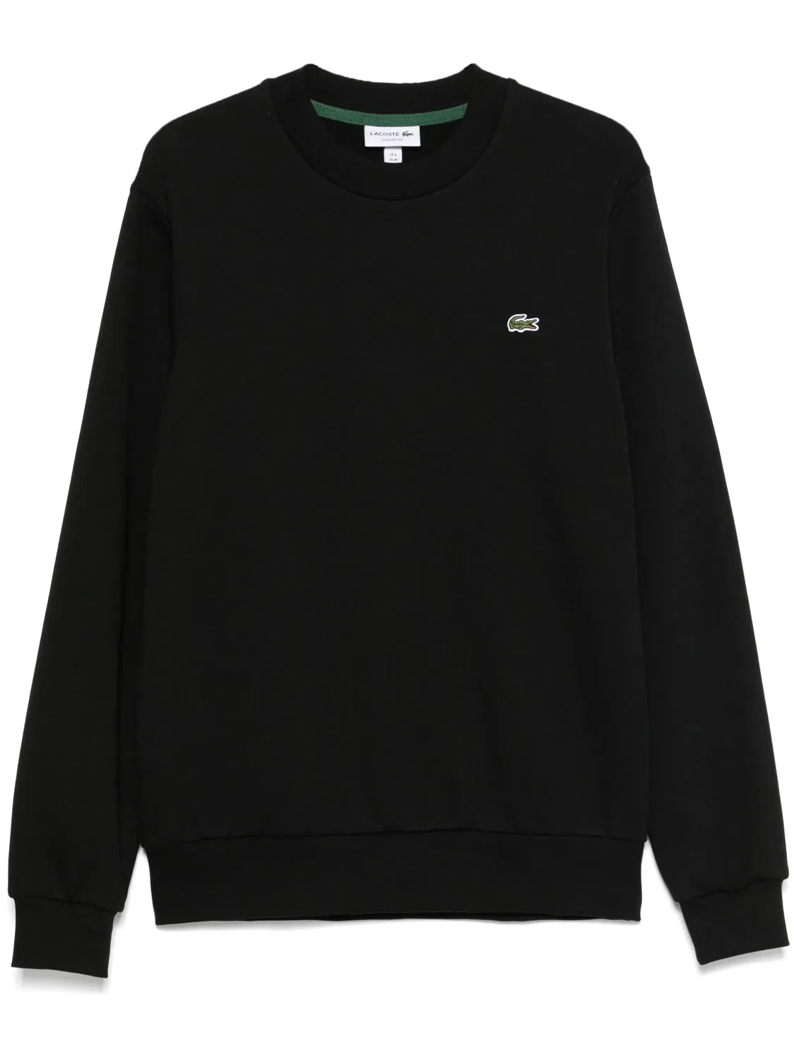 Lacoste Свитшот из 100% хлопка черного цвета