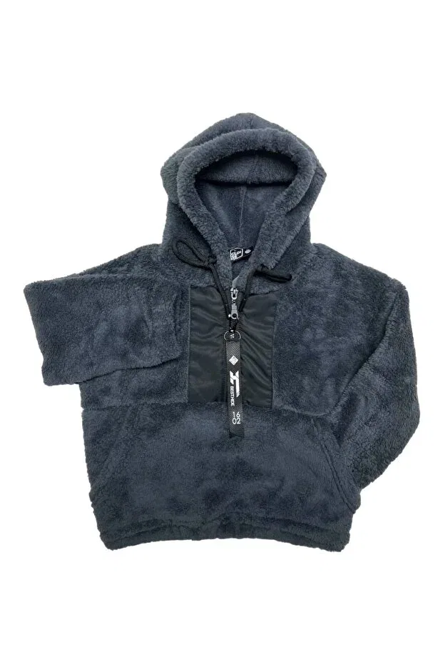 Детские свитшот для девочек на молнии Cloise, Smoke Grey