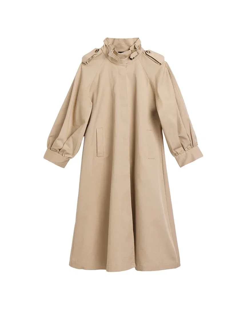 Детское пальто-тренч оверсайз Isler Long Trench Coat Bardot, Latte