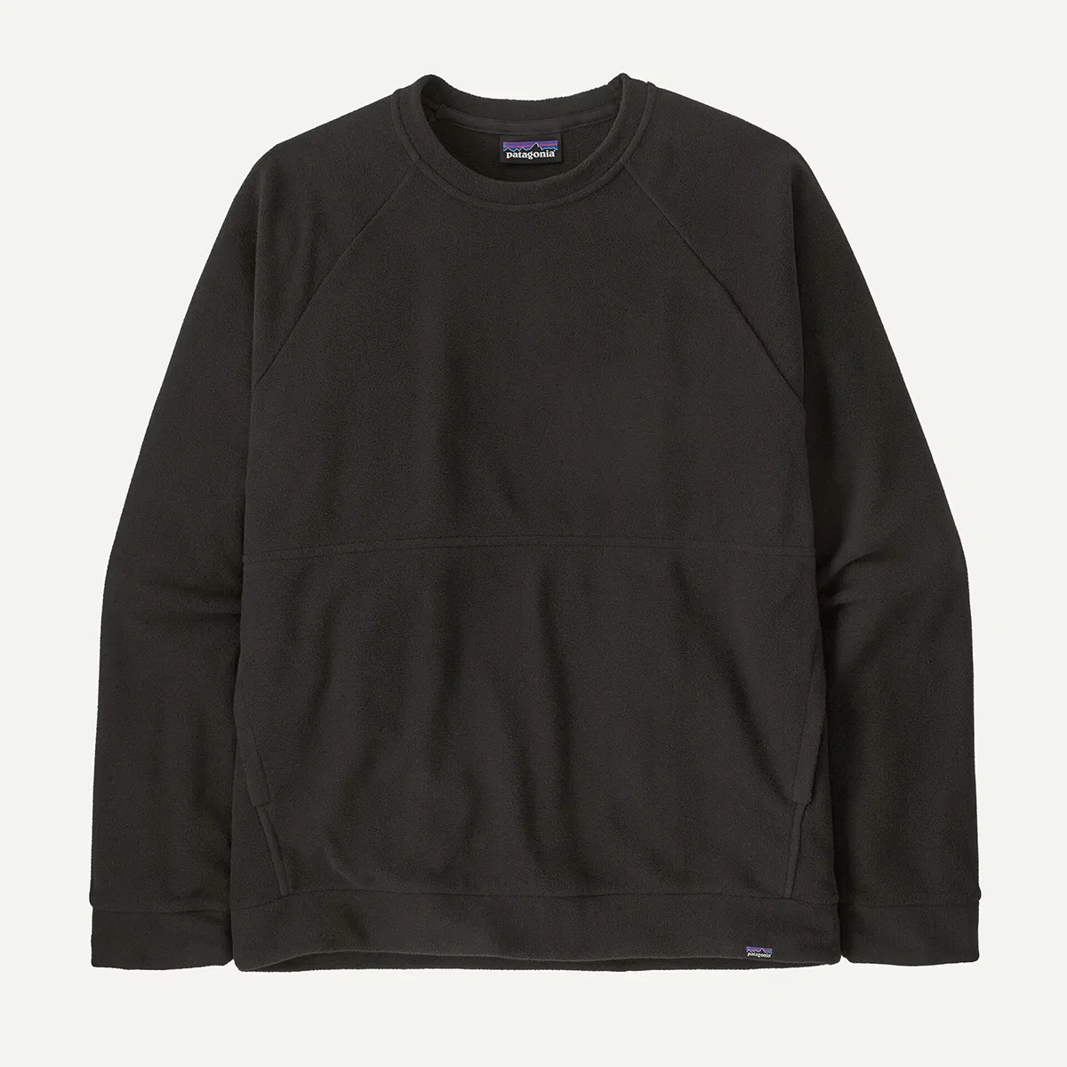 Мужское флисовое джерси без капюшона Micro d crewneck Patagonia, черный — фото 2
