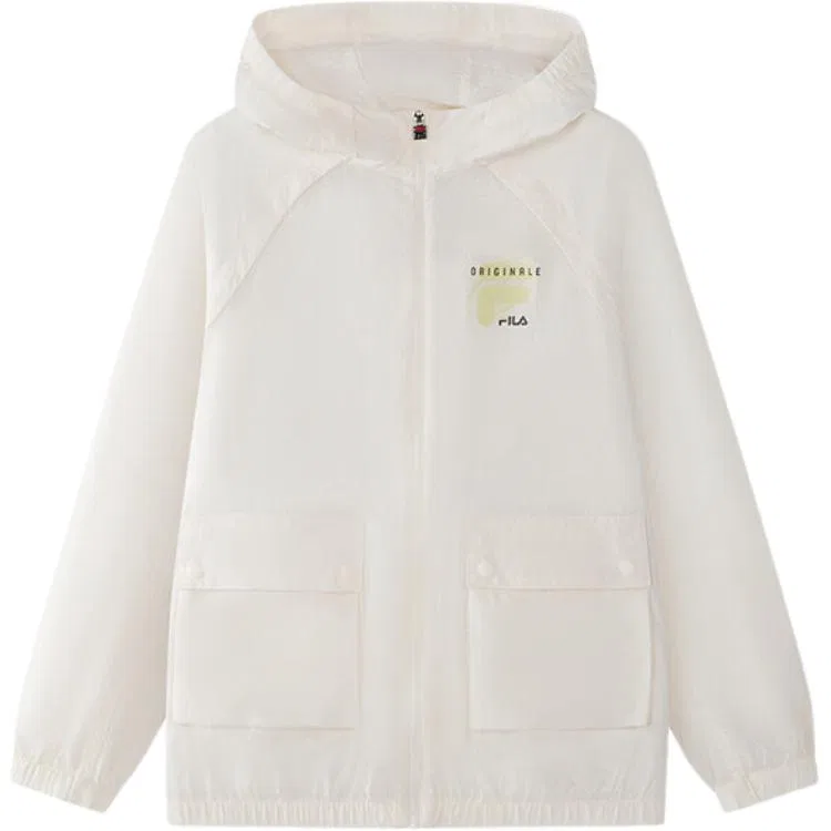 Детская куртка с защитой от солнца FILA KIDS, Cloud White-WT