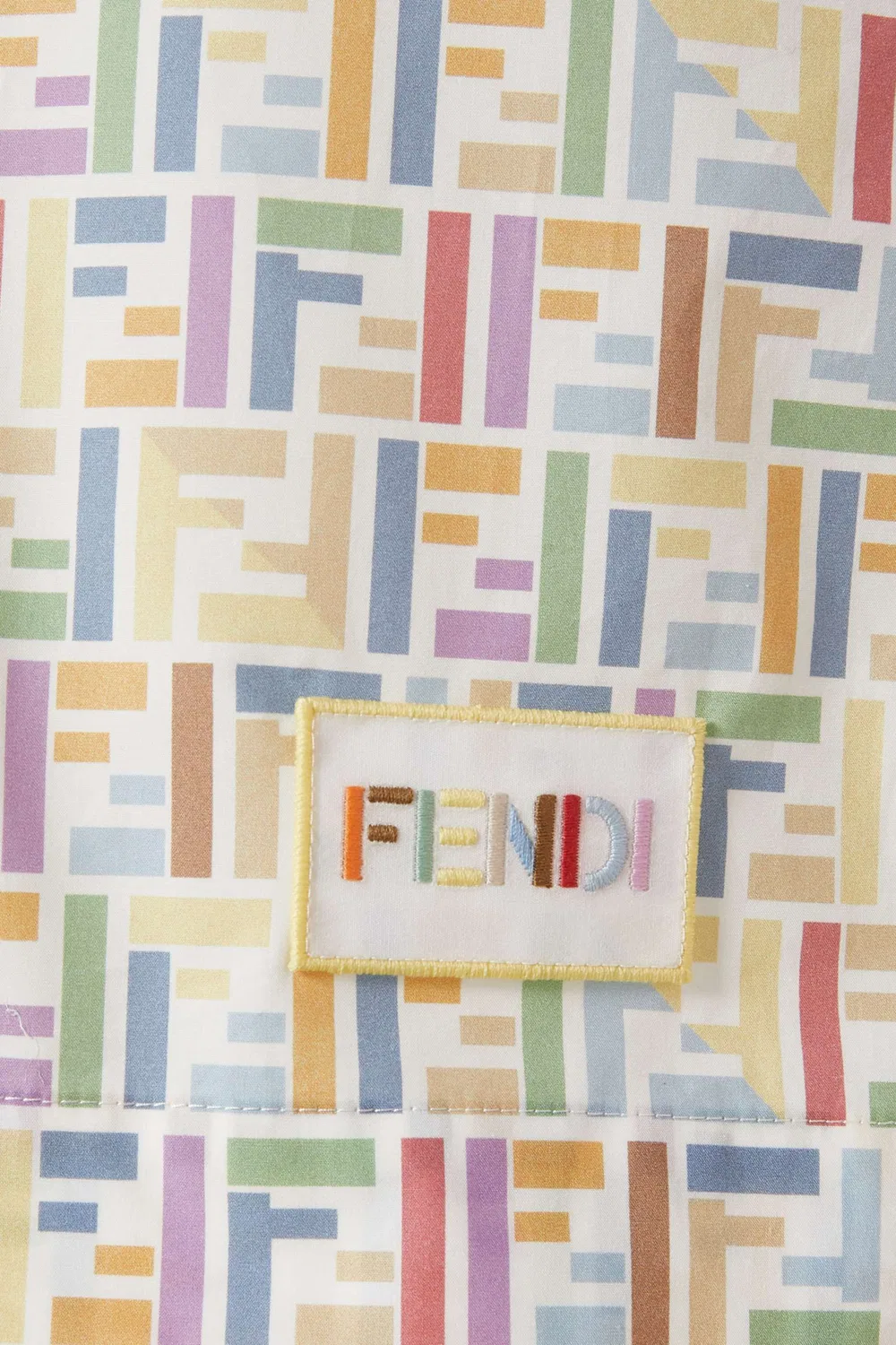 Платье с принтом FF в хлопке Fendi — фото 3