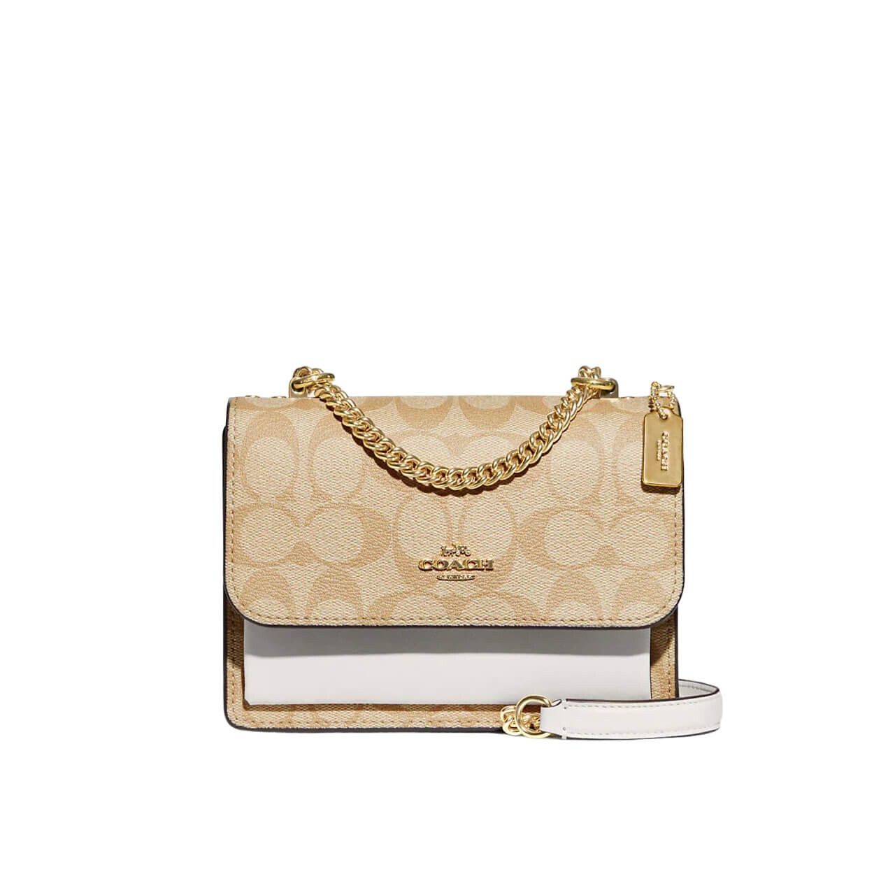 

Мини-сумка кроссбоди Coach Outlet Klare, золотой/светлый хаки