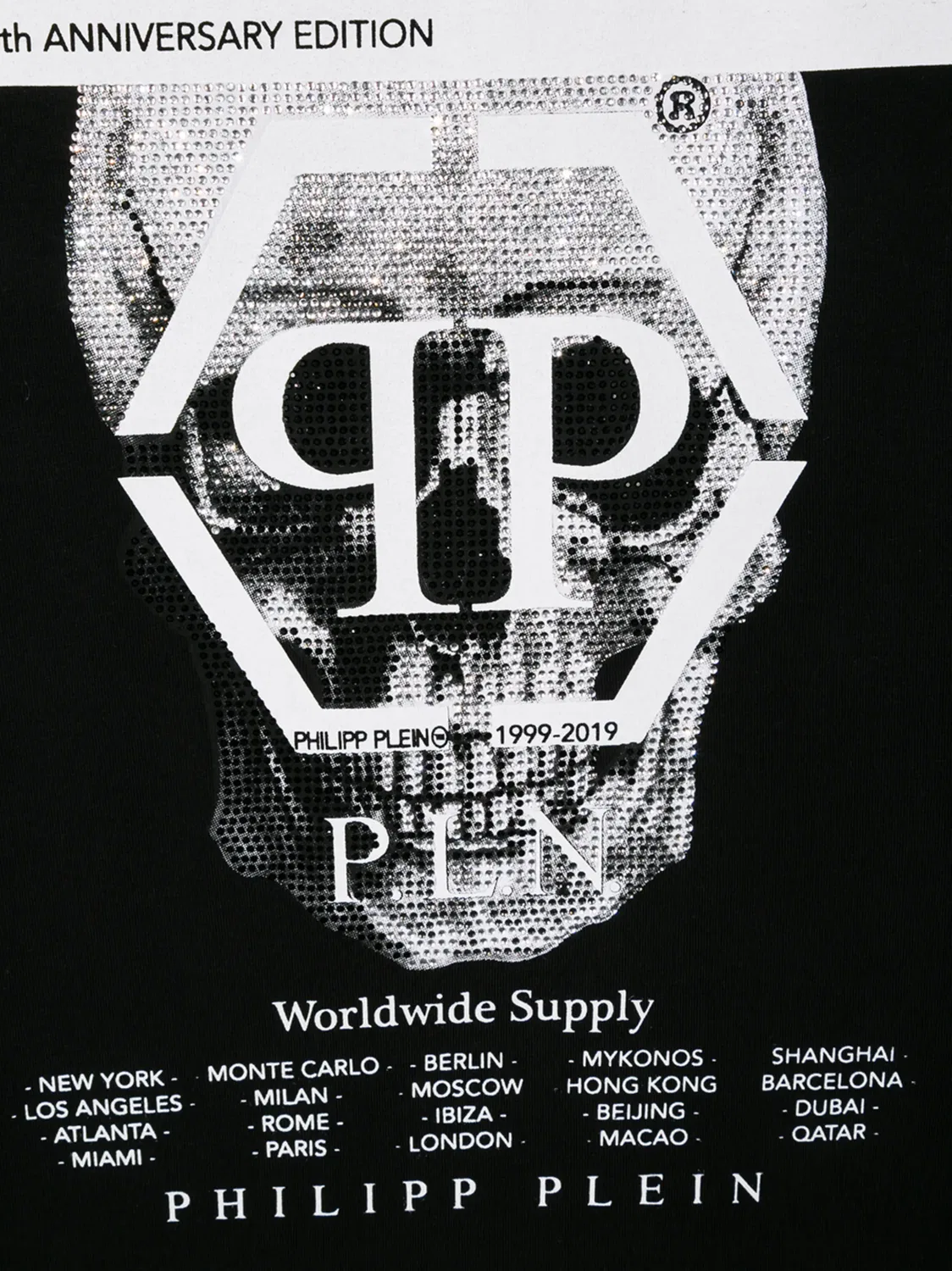Футболка с фотопринтом и логотипом Philipp Plein, черный — фото 3