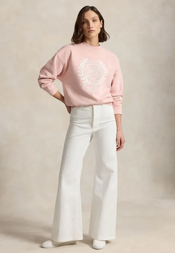Худи с принтом Wimbledon pullover Polo Ralph Lauren, Carmel Pink, розовый — фото 2