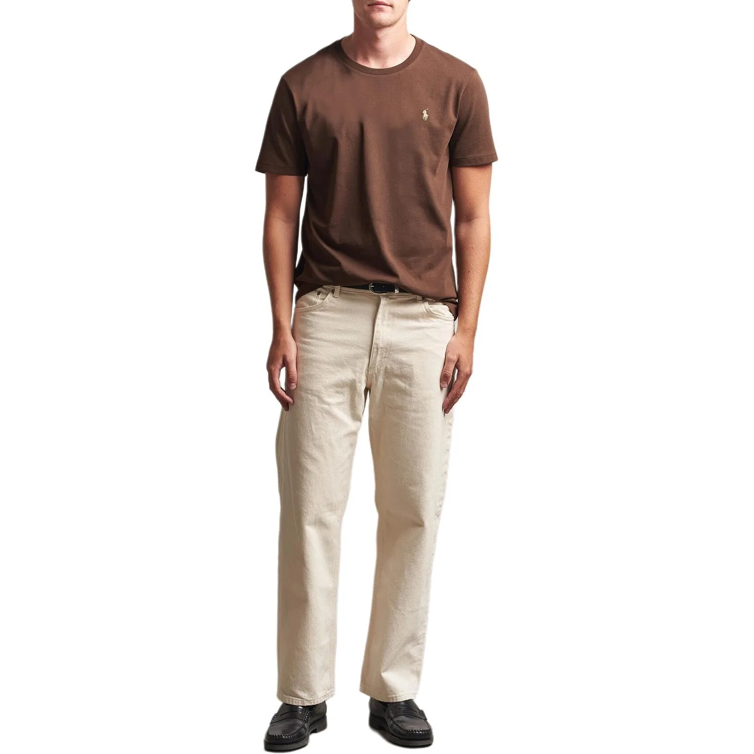 Мужская футболка с круглым вырезом Nutmeg Brown Polo Ralph Lauren, Nutmeg Brown — фото 4