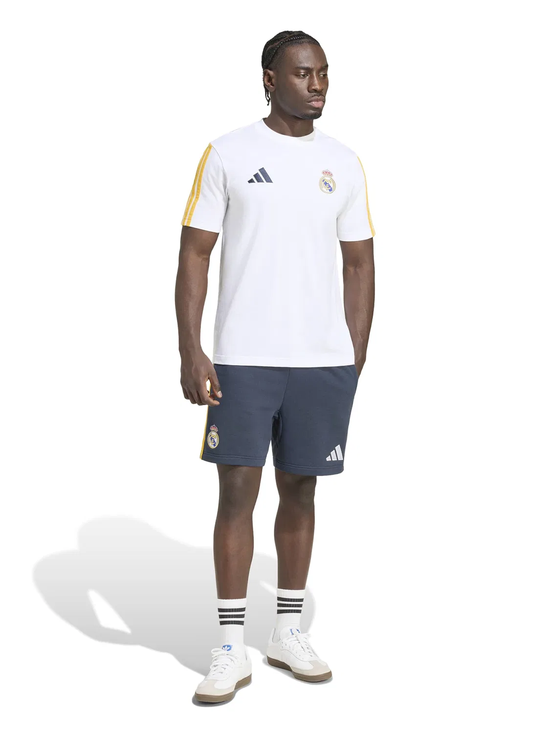 Спортивная футболка Adidas Performance Shirt REAL DNA белого цвета — фото 4