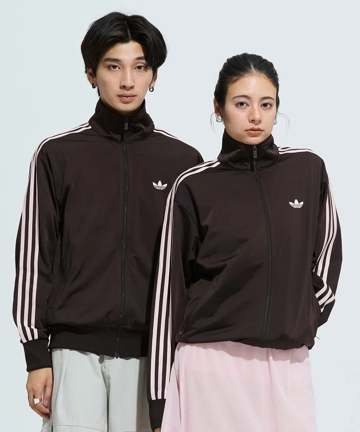 Мужская куртка-олимпийка с принтом Firebird Track Top Adidas, Brown
