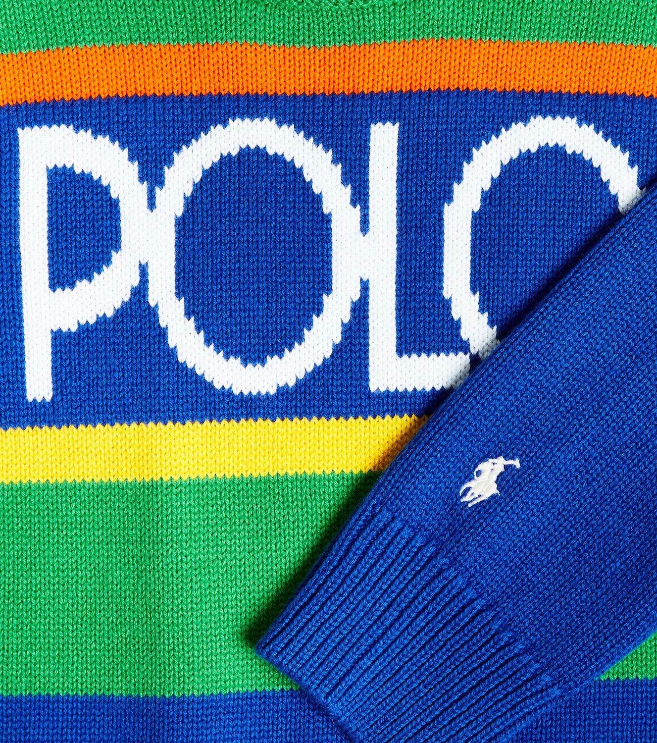 Свитшот с жаккардовым узором Polo Ralph Lauren Kids, мультиколор — фото 3