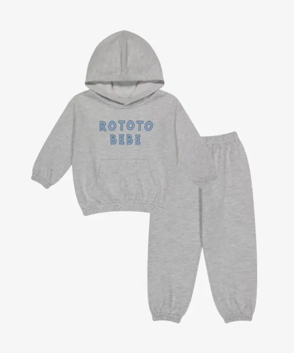 Костюм с символом соли, Salt Symbol Set Up Rototobebe, белый меланж