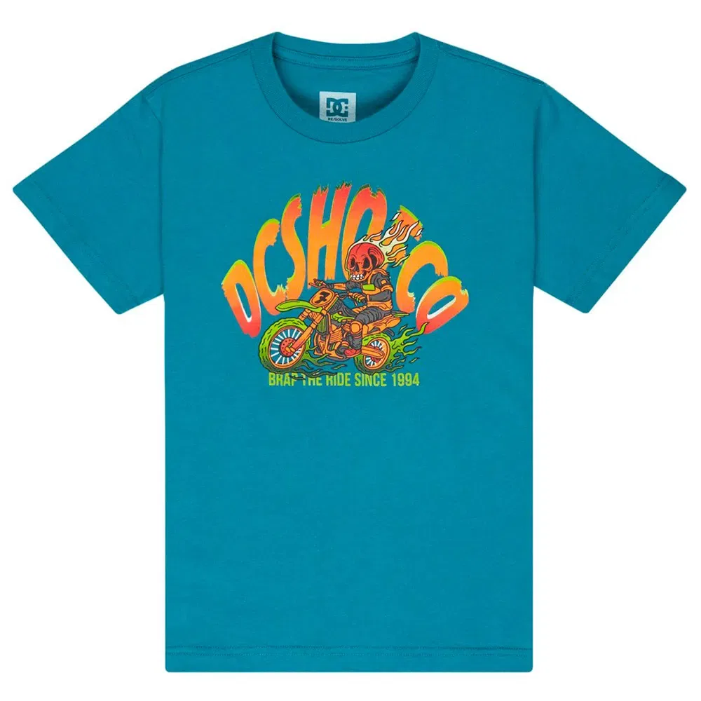 Детская футболка с коротким рукавом Brap The Ride Dc shoes, Blue — фото 3