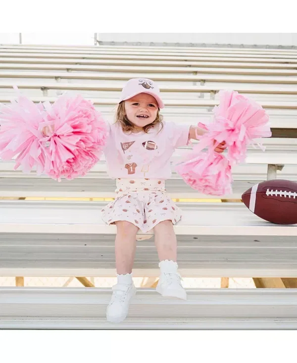 Детская футболка с принтом Game Day Icon Sweet Wink, Ballet Pink — фото 2