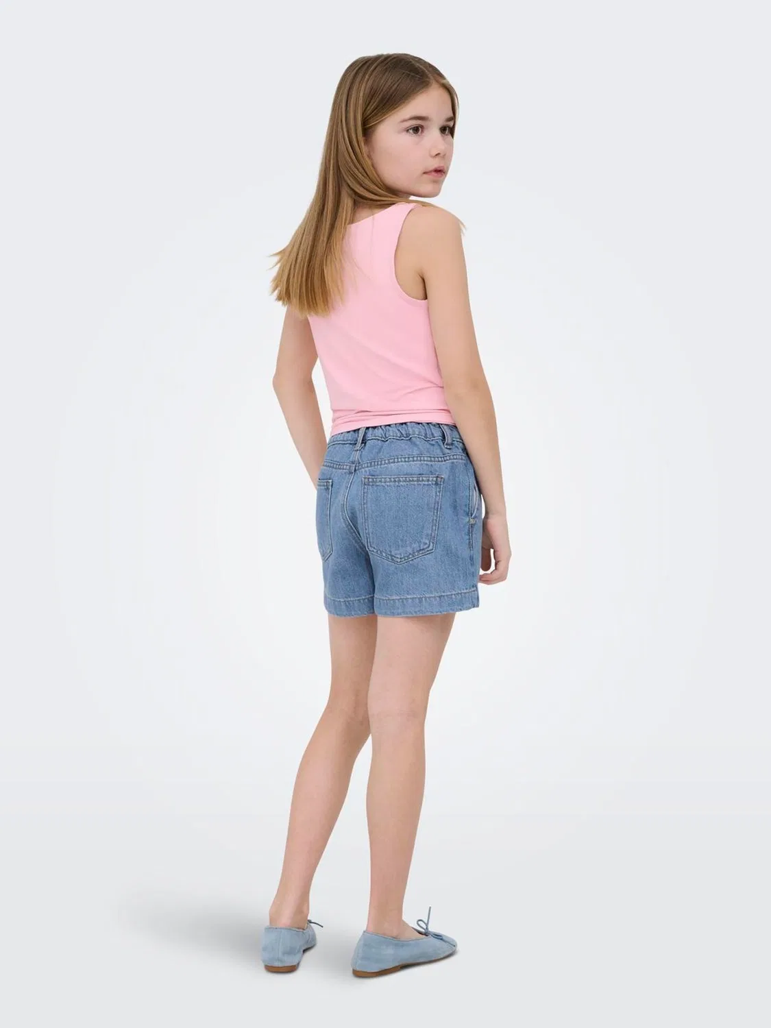 Джинсовые шорты свободного кроя ONLY KIDS, синие — фото 3