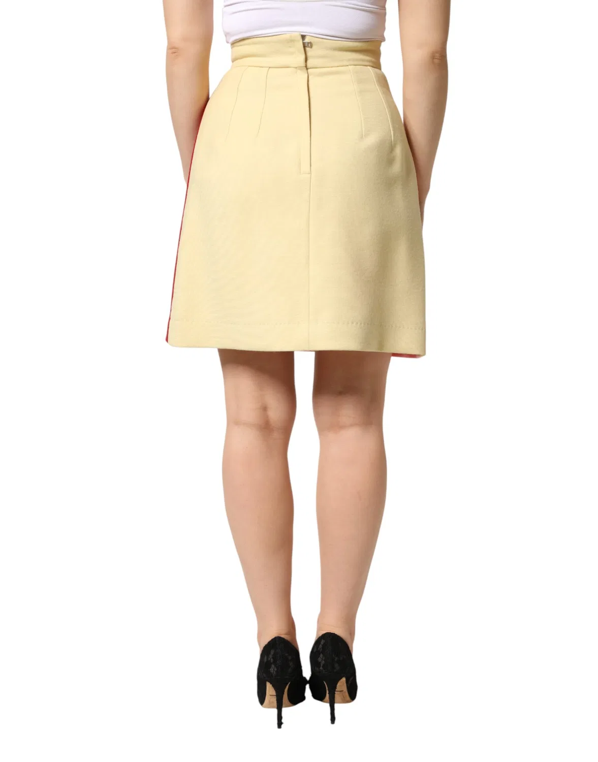 Женская юбка-мини с высокой посадкой Multicolor Wool Casual High Waist Dolce & Gabbana, Multicolor — фото 4