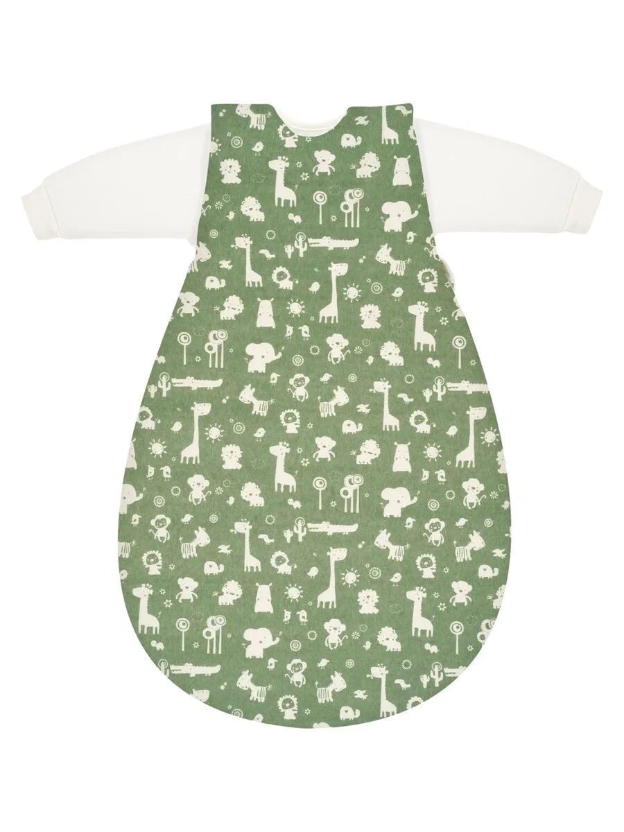 Спальный мешок ALVI 'Schlafsack Baby-Maxchen 3-teilig Baumwolle' зеленого цвета