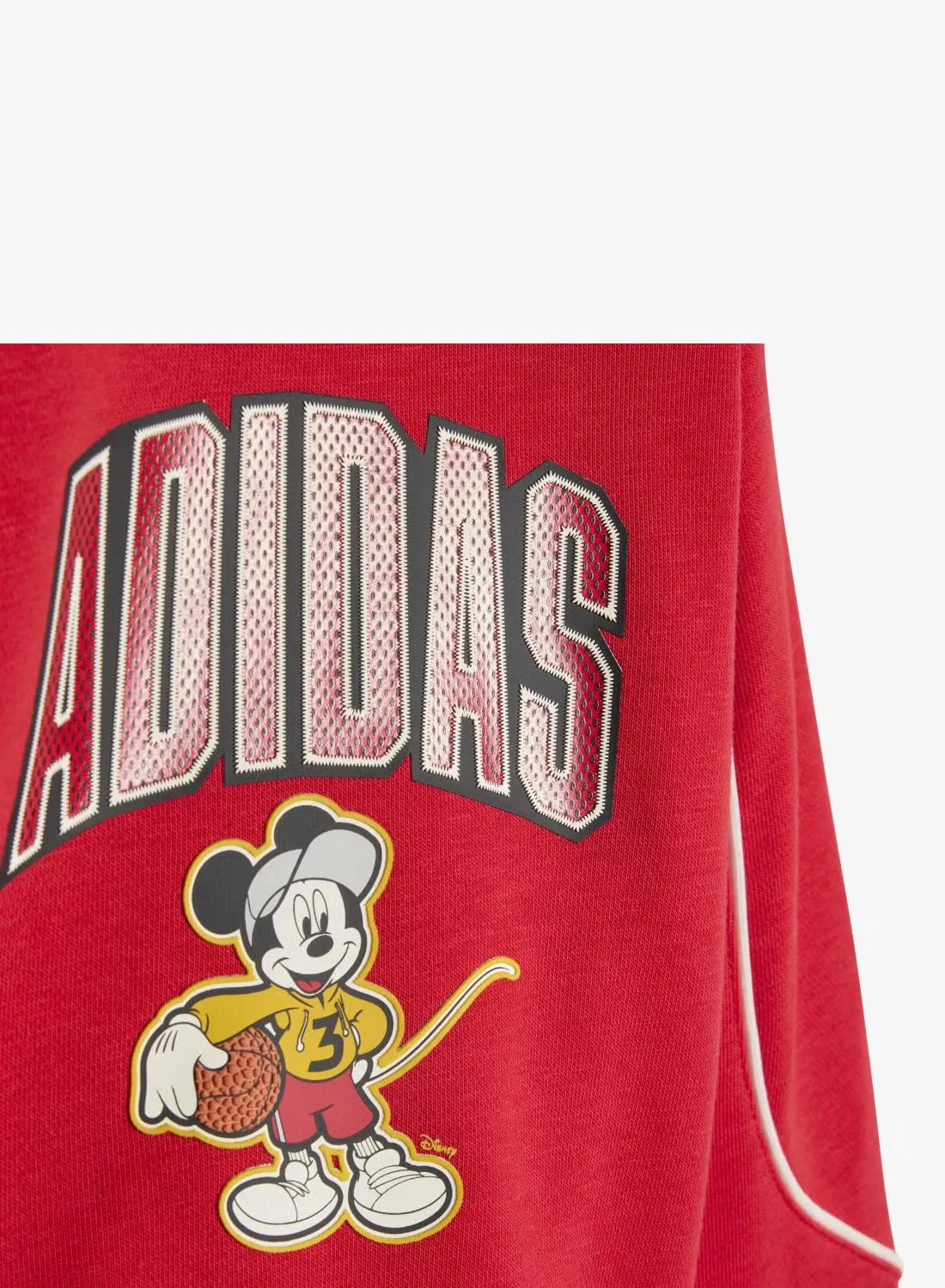 Комплект спортивный с принтом Disney Mickey Mouse Adidas, красный — фото 3
