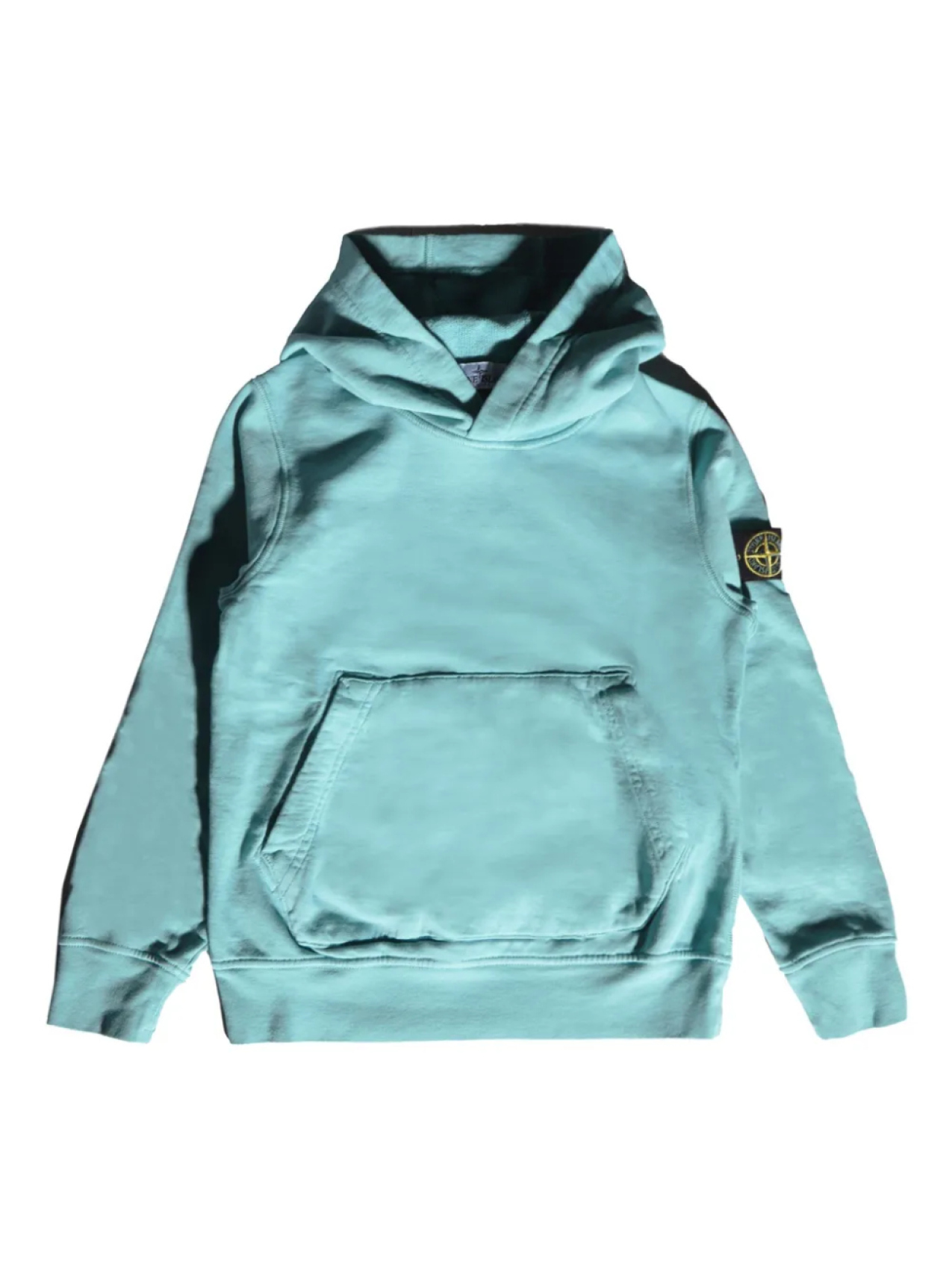 

Толстовка с капюшоном из джерси Stone Island Junior, синий