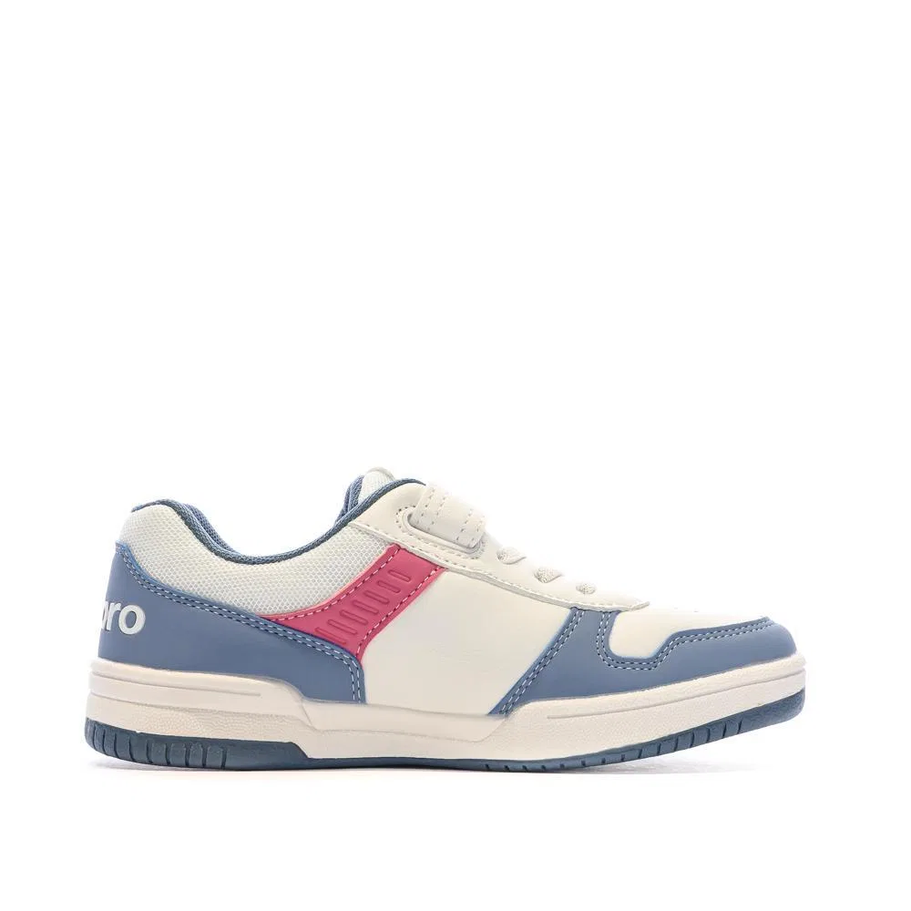 Детские кроссовки для девочек с липучкой Ovida Umbro, Weiß Rosa — фото 3