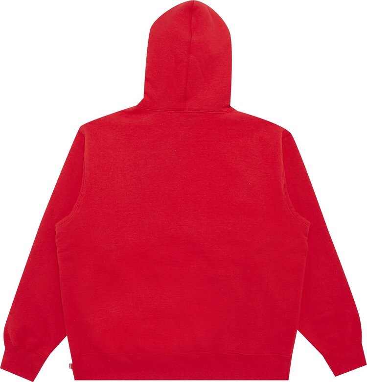 Толстовка Supreme Bling Box Logo Hooded Sweatshirt 'Red', красный — фото 3