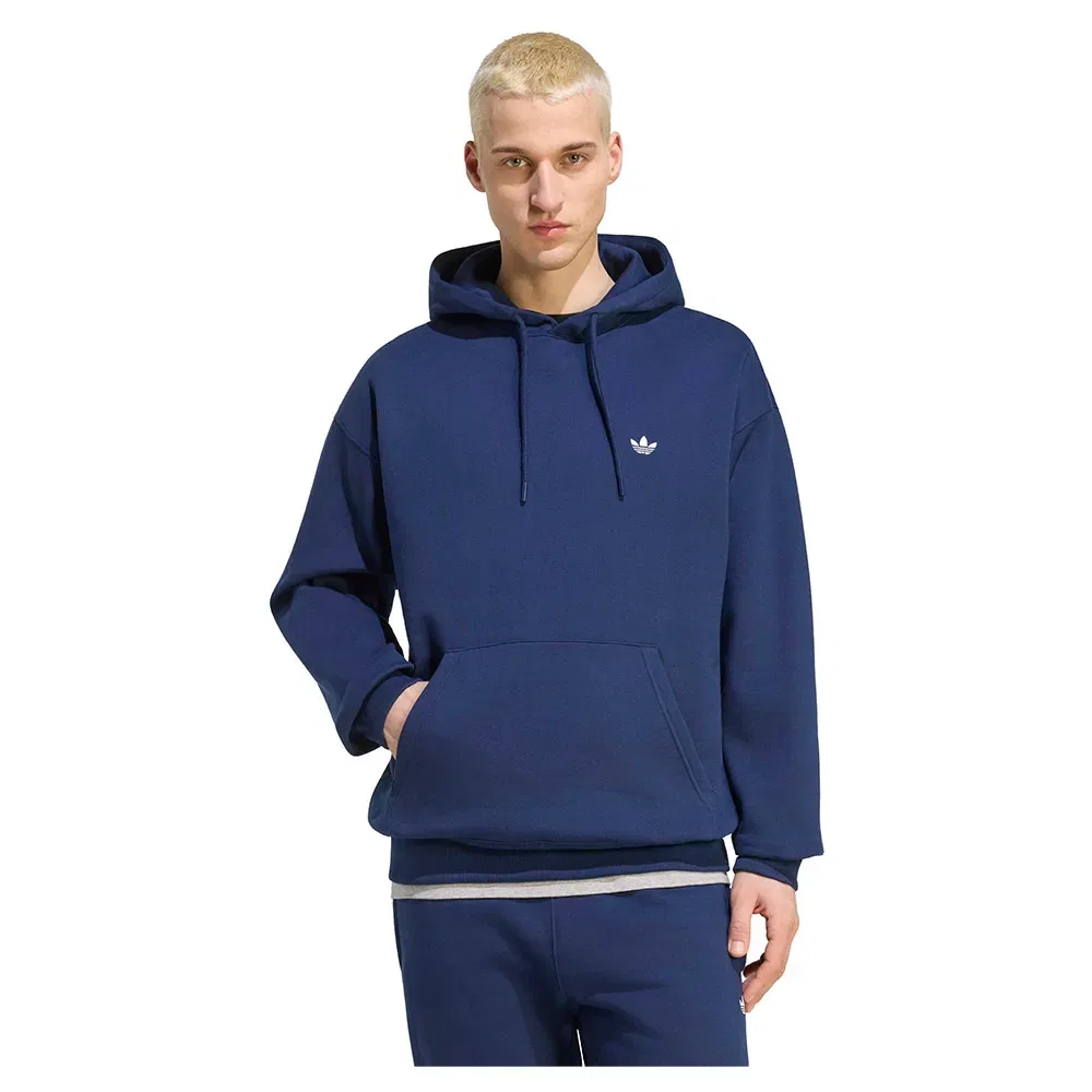 Худи свободного кроя Trefoil Essentials Adidas Originals, синий