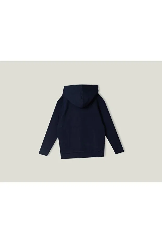 Детская толстовка на молнии для девочек United Colors Of Benetton, Navy Blue — фото 2
