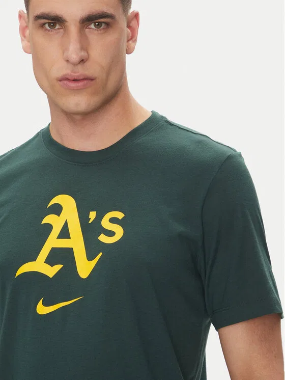 Футболка regular fit Nike, зеленый — фото 4