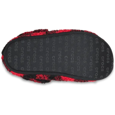 Сабо Crocs Classic Buffalo Check Cozzzy Slipper, красный — фото 4