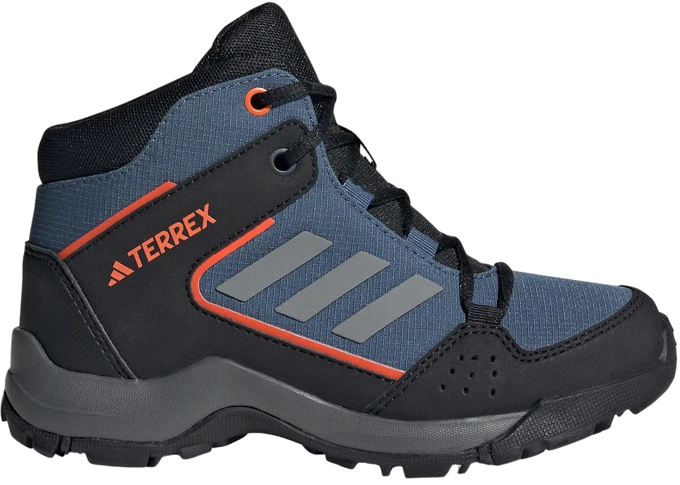 Детские кроссовки для активного отдыха Adidas Terrex Hyperhiker Mid, Wonder Steel Grey Three Impact Orange