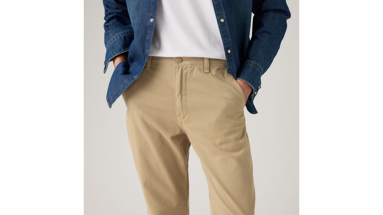 Мужские брюки Xx Chino Authentic свободного кроя Levi's, Sand Khaki - Tan — фото 2