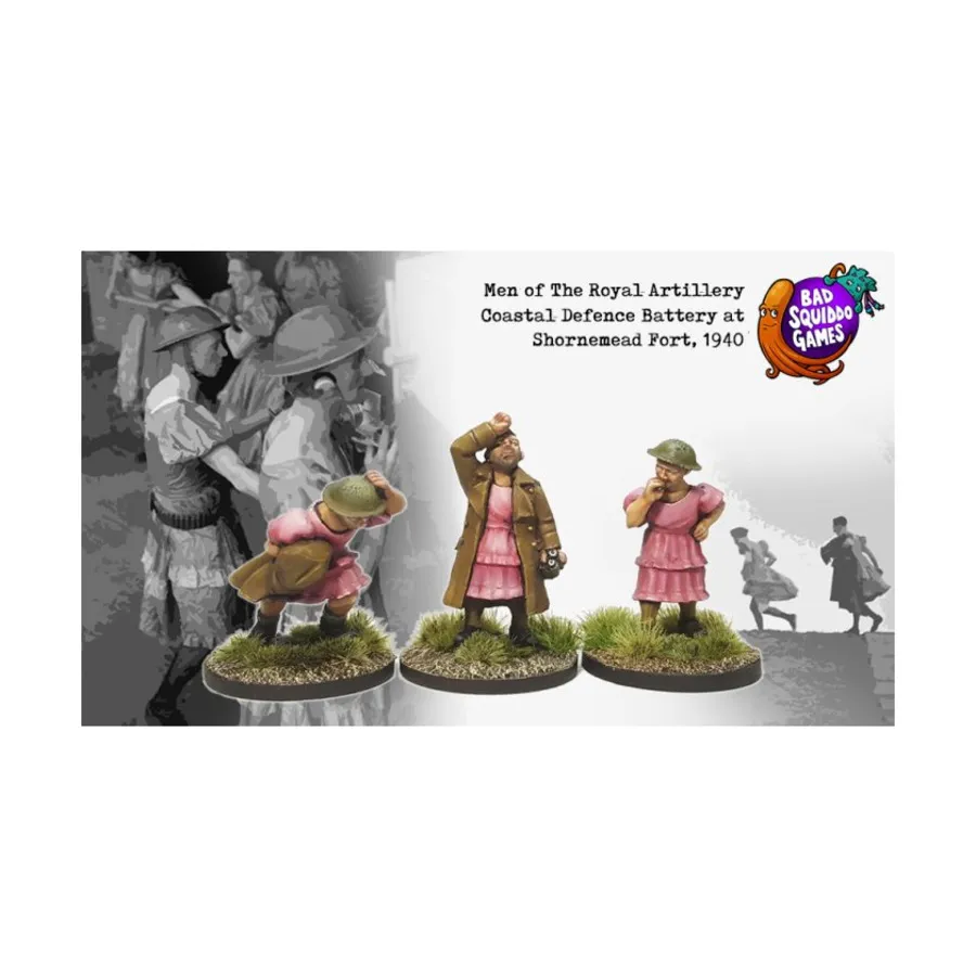 

Морские мужчины в платье-панто, Women of WW2 - British (28mm)