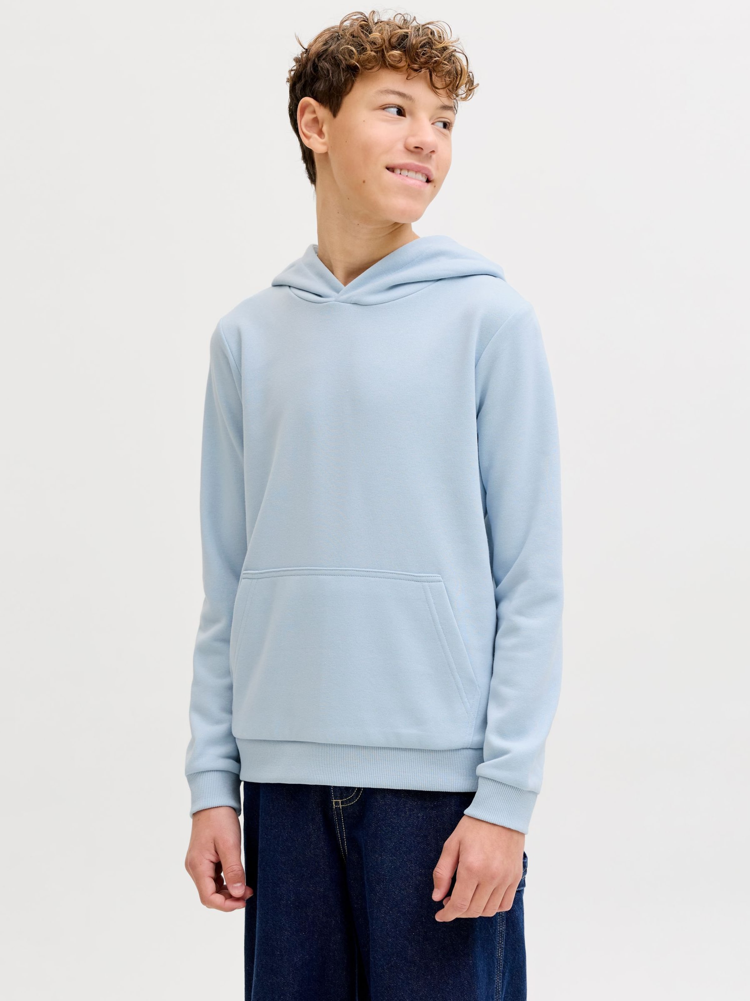 Jack & Jones Junior Толстовка 'JJEBradley' в светло-голубом цвете — фото 3