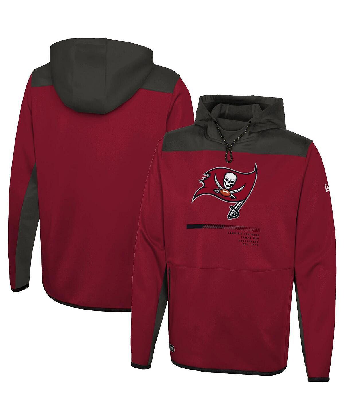 

Мужская красная толстовка с капюшоном tampa bay buccaneers combine authentic hard hitter pullover New Era, красный