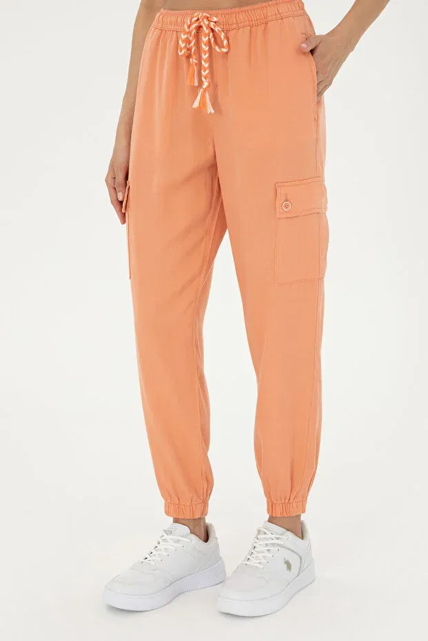 Женские брюки из салмона с завышенной талией U.S. Polo Assn., 992439 — фото 2