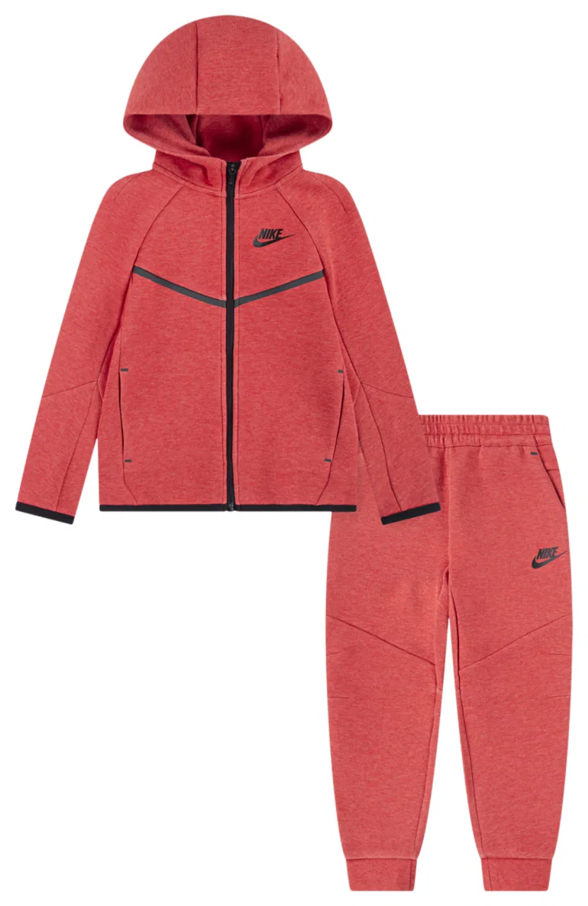 Детский спортивный костюм Psb Tech Fleece Nike, красный/черный