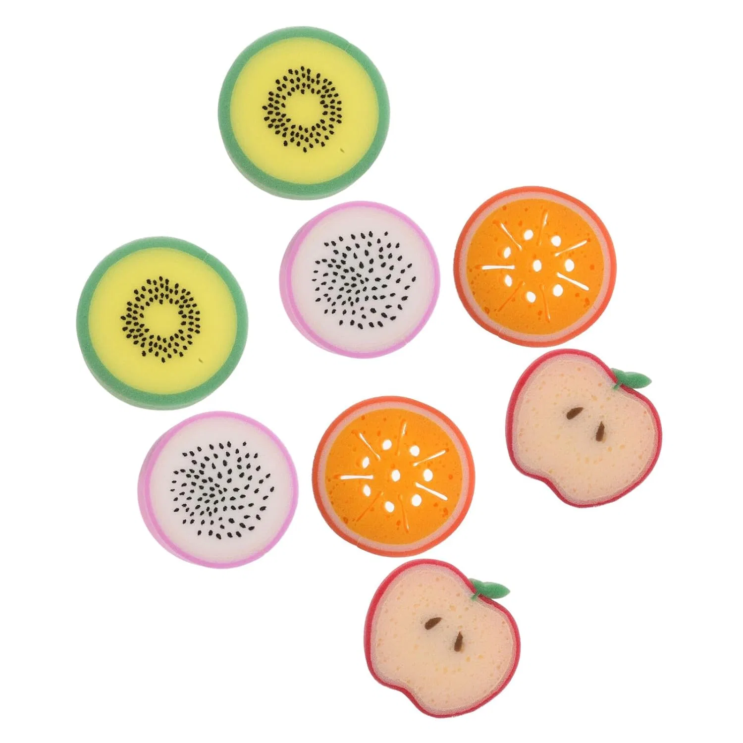 Набор мочалок для ванны, Fruit, FONDOTIN, 8 шт, мультиколор