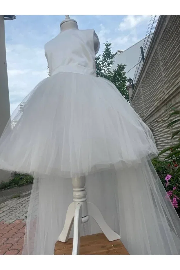 Детское платье для девочек с принтом Sayuker Shop, White — фото 4