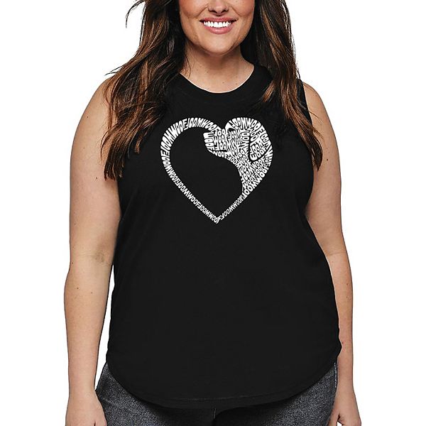 

Футболка с принтом Dog heart для женщин plus size La Pop Art, Black, Черный, Футболка с принтом Dog heart для женщин plus size La Pop Art, Black