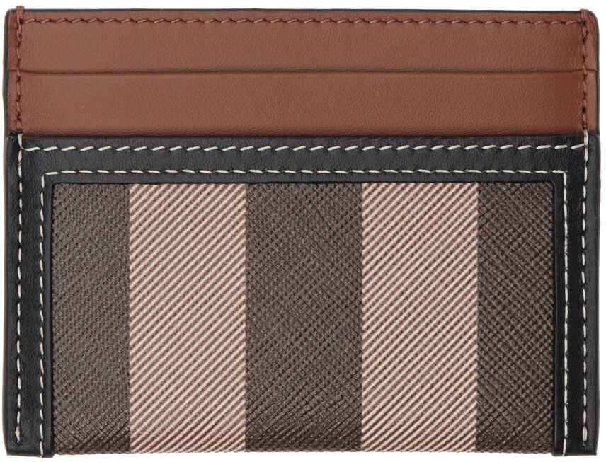 

Коричневая клетка и двухцветная визитница Burberry