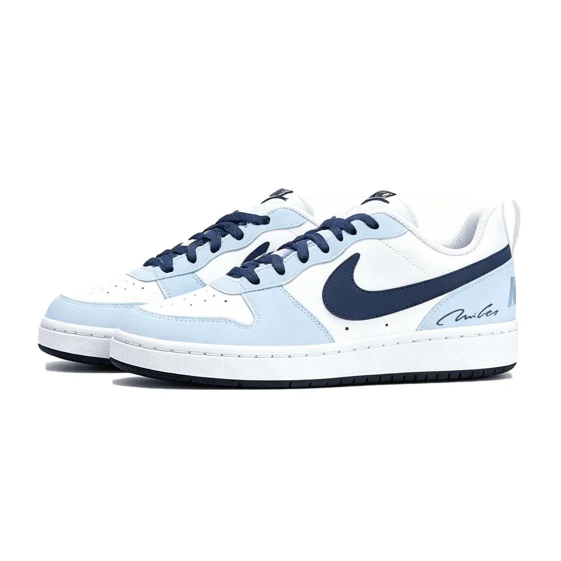 Детские кеды для скейтбординга с принтом Court Borough Nike, Milk Blue — фото 4