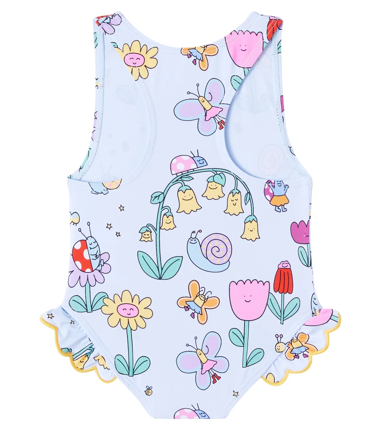 Раздельный купальник с принтом Baby Bug House Stella Mccartney Kids, голубой — фото 2