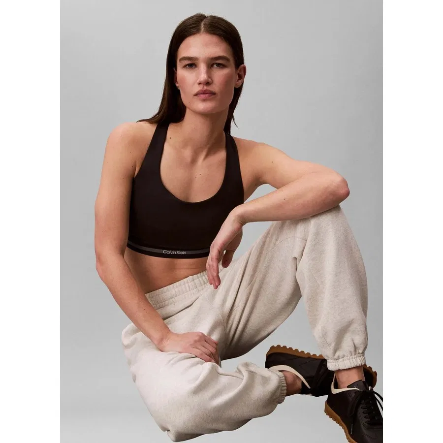 Спортивный бюстгальтер Icon Sport Piping Bra Calvin Klein, Черный — фото 4