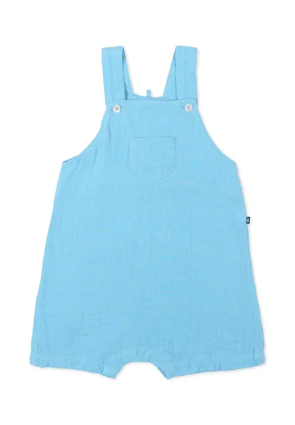 Комбинезон хлопковый Salopette Petit Bateau, light blue, светло-голубой