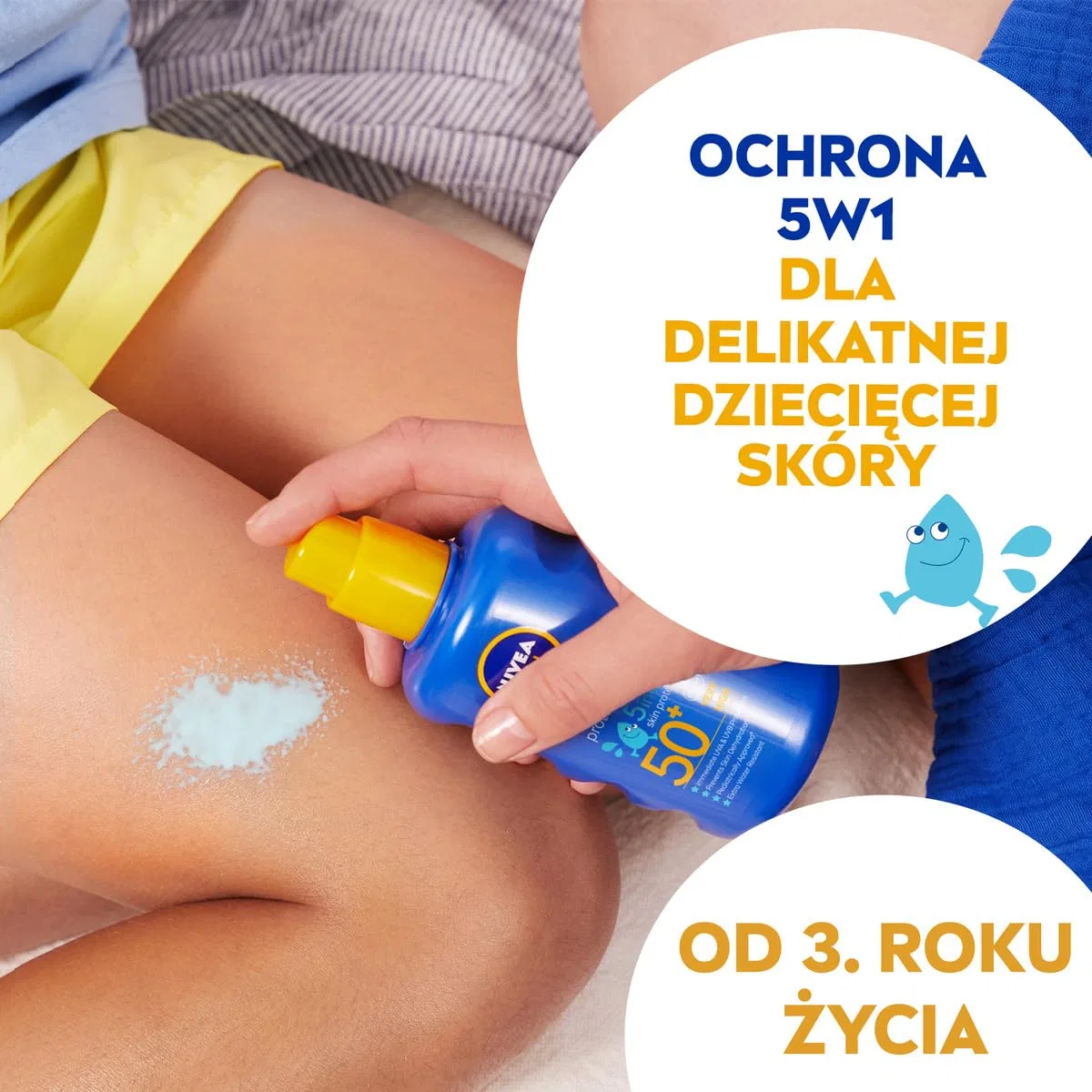 Детский солнцезащитный спрей «Sun Kids Protection & Care», SPF 50+ от Nivea, 2 шт. Nivea — фото 4