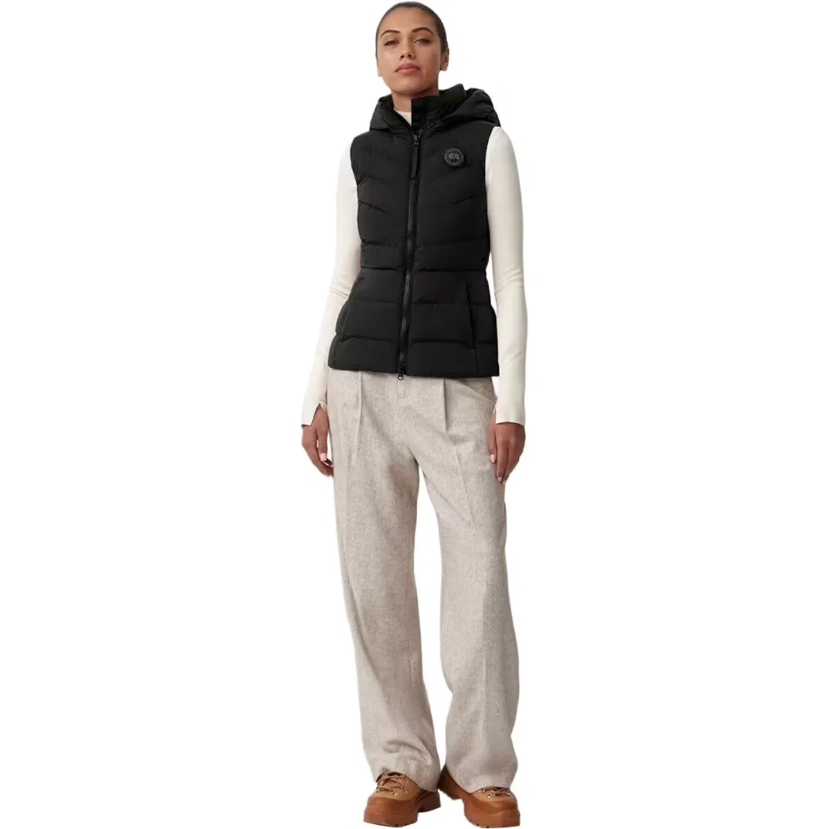 Женский жилет с двухсторонней растяжимостью Clair Canada Goose, черный — фото 2
