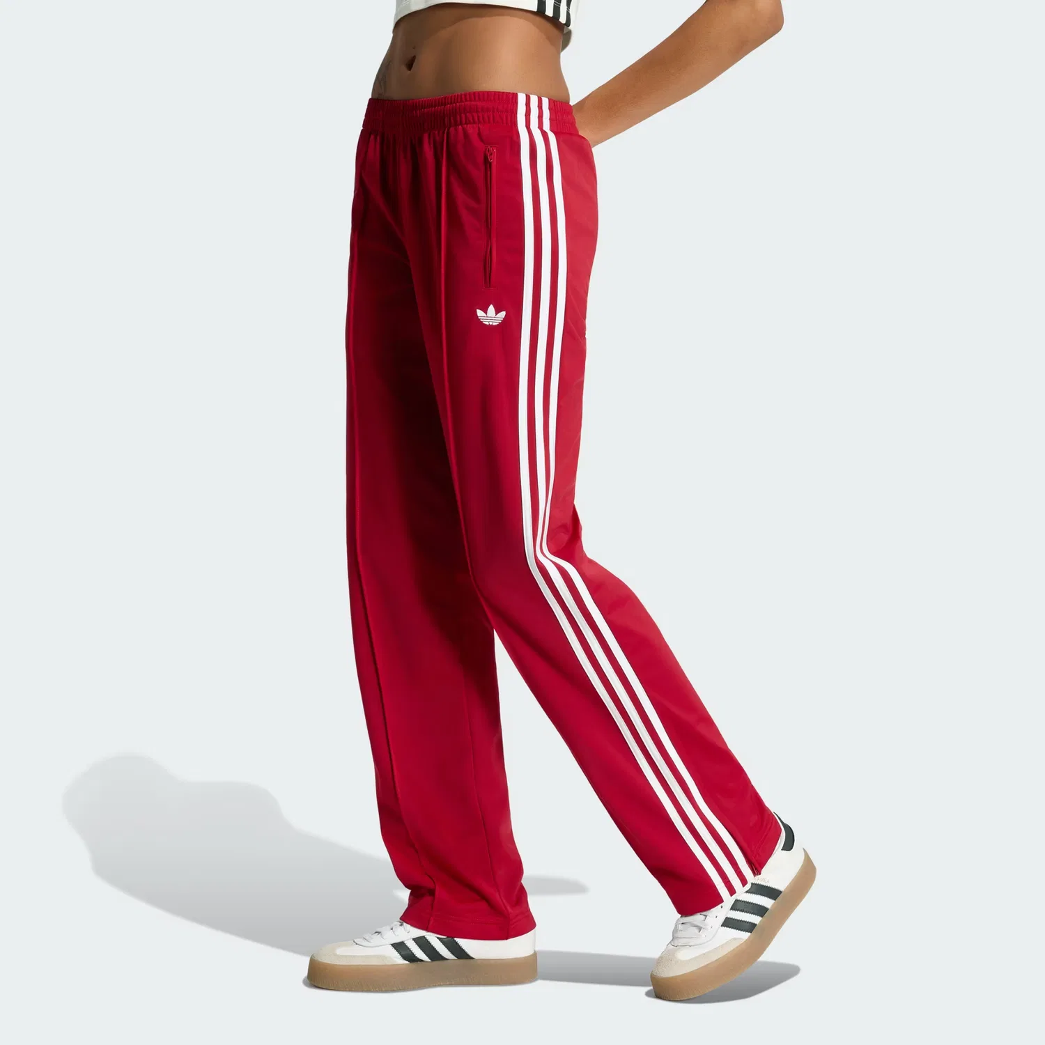 Женские спортивные брюки прямого кроя Firebird Classic Adidas Originals, Team Victory Red/White