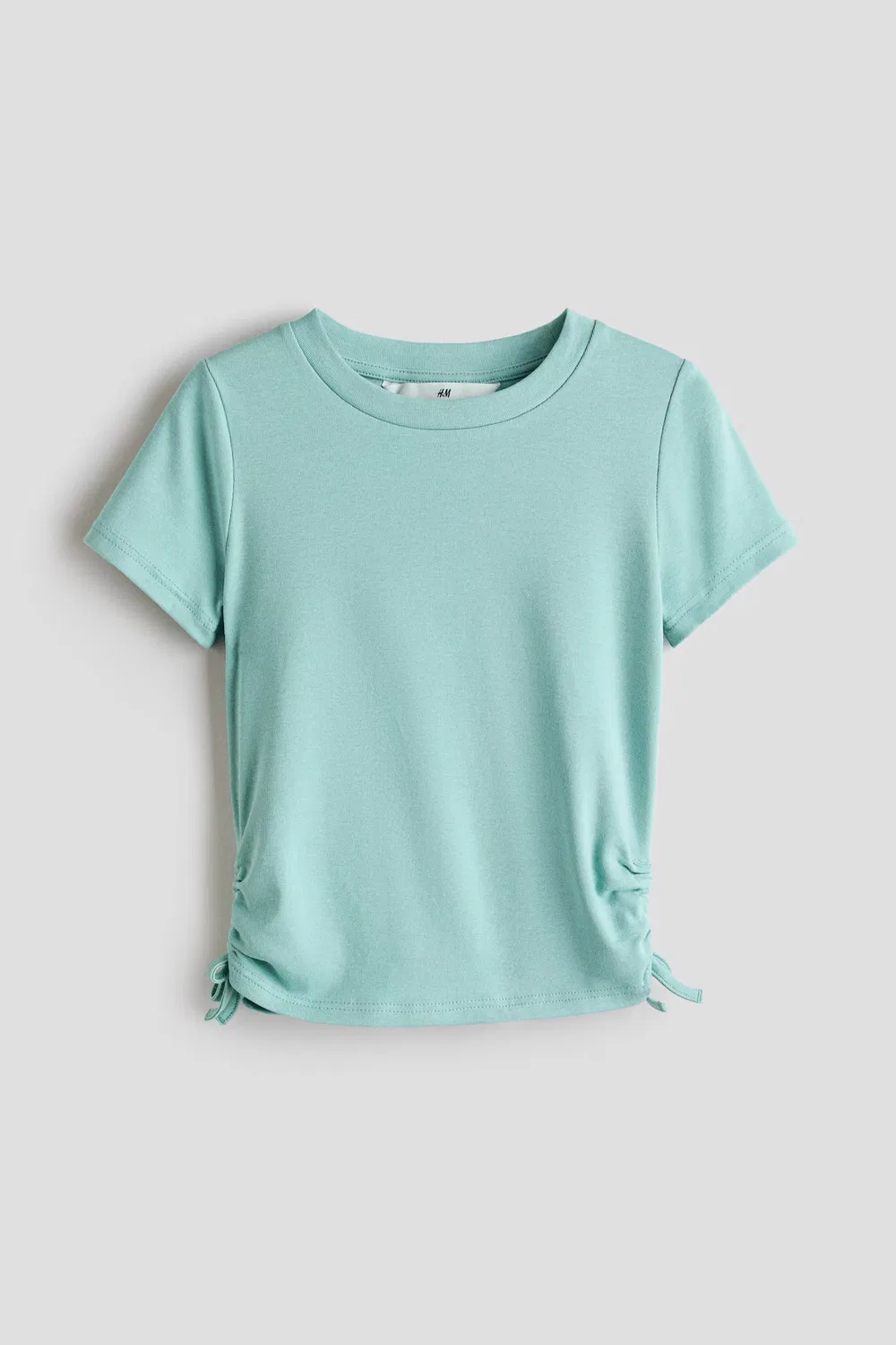 Джерсийская рубашка со шнурками H&M, Türkis