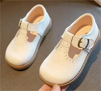Детские туфли Мэри Джейн для девочек kkdom, White — фото 4