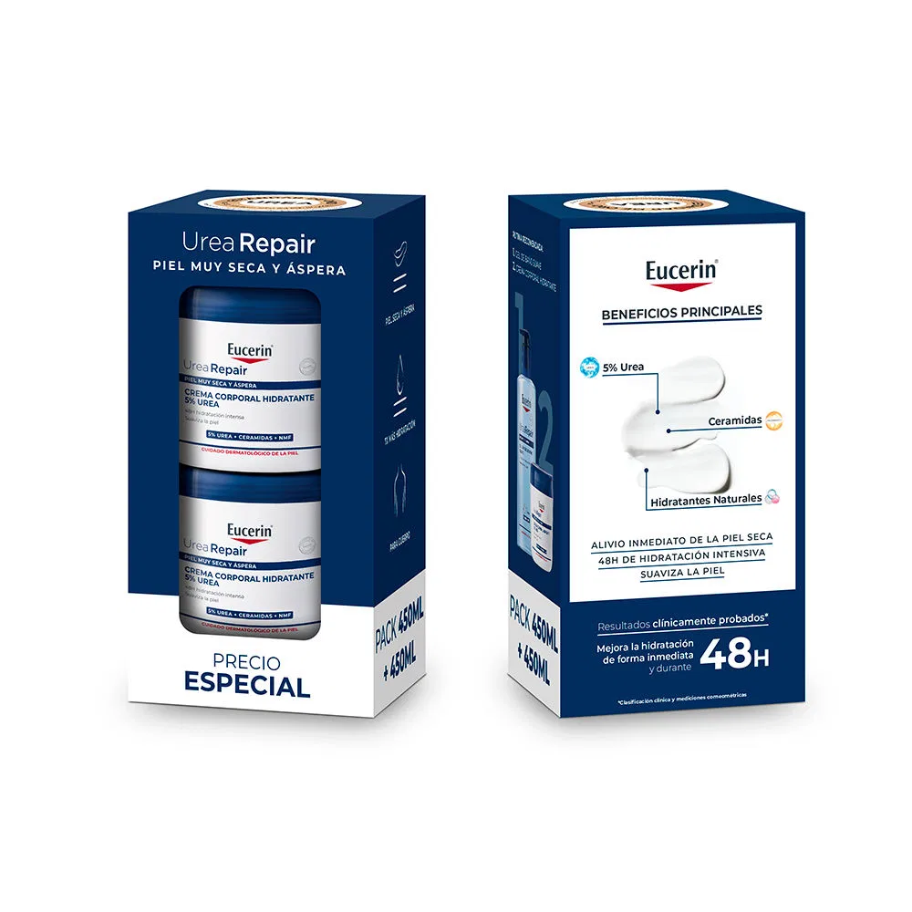 Набор кремов для тела UREAREPAIR 5% Urea, 2 x 450 мл Eucerin — фото 2
