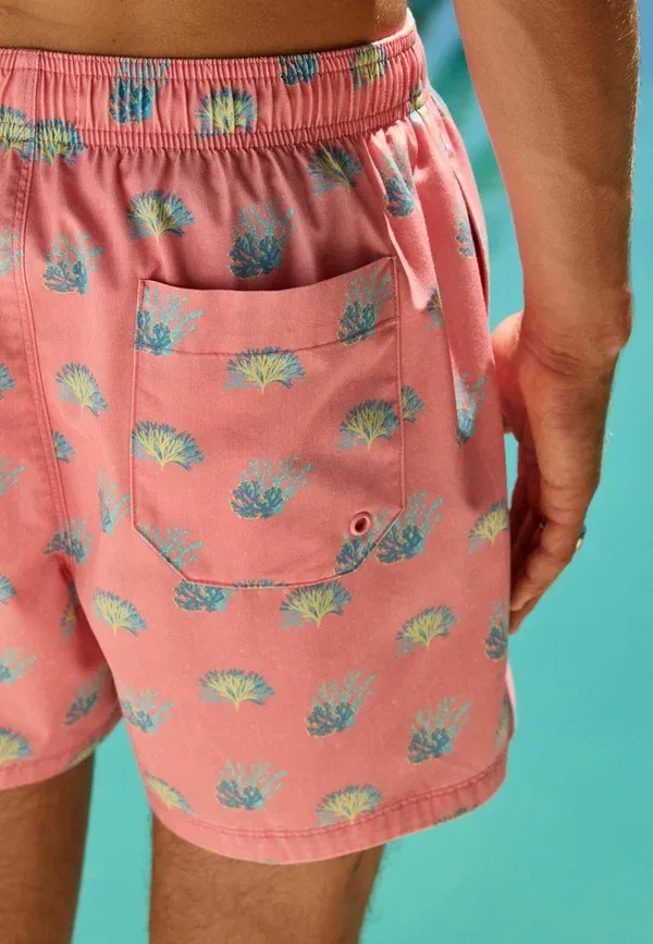Шорты с принтом Swimming shorts Next, Pink Coral, розовый — фото 4